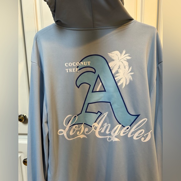 Blue ROMWE Mens graphic zip up - Picture 6 of 6